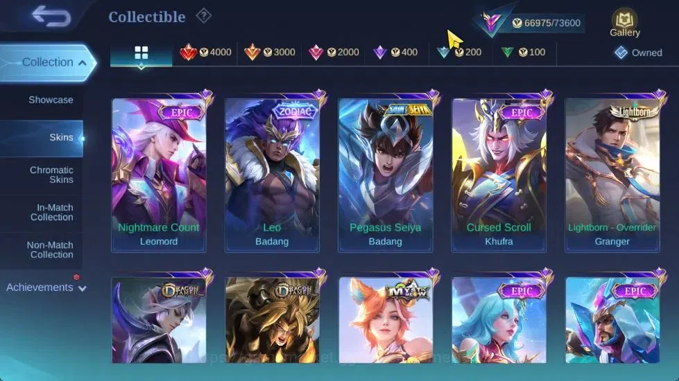 Mobile Legends: Bang Bang Accounts Hero 132|Skin 284|High Immo 100|KOF Karina,Trans R image 11
