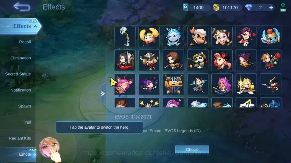 Mobile Legends: Bang Bang Accounts Hero 132|Skin 284|High Immo 100|KOF Karina,Trans R image 19