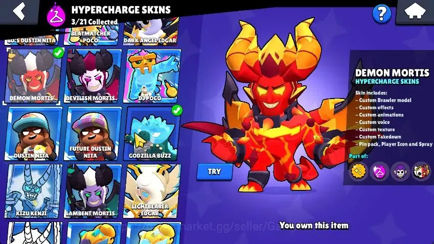Brawl Stars Accounts Lvl 105|26K Trophy|96 Brawlers 27 MAX Lvl|3 Hypchar Skins 12 Legend 6 Myth 54 Epic|44K Bling 51K Coins 12