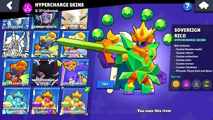 Brawl Stars Accounts Lvl 105|26K Trophy|96 Brawlers 27 MAX Lvl|3 Hypchar Skins 12 Legend 6 Myth 54 Epic|44K Bling 51K Coins 13