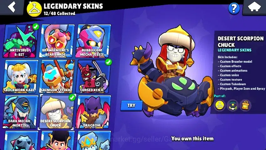 Brawl Stars Accounts Lvl 105|26K Trophy|96 Brawlers 27 MAX Lvl|3 Hypchar Skins 12 Legend 6 Myth 54 Epic|44K Bling 51K Coins 14