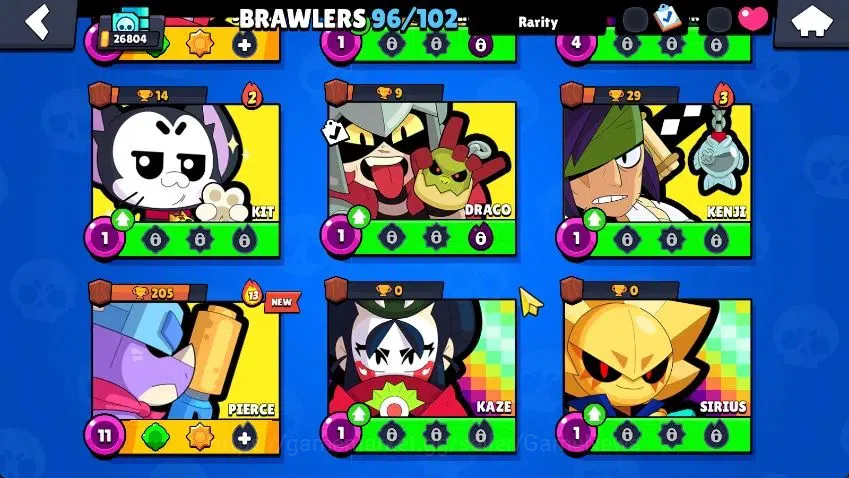 Brawl Stars Accounts Lvl 105|26K Trophy|96 Brawlers 27 MAX Lvl|3 Hypchar Skins 12 Legend 6 Myth 54 Epic|44K Bling 51K Coins 4