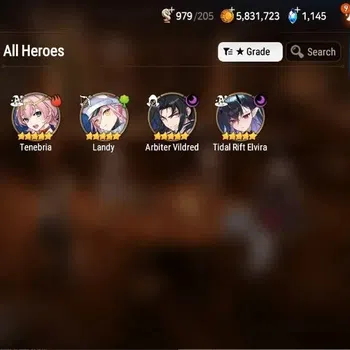 Epic Seven Accounts High-End Global|Unverif|New ERA 2ML (T.R.Elvira, Arby)|Theater+PoH+Bless ON|Many Recourse