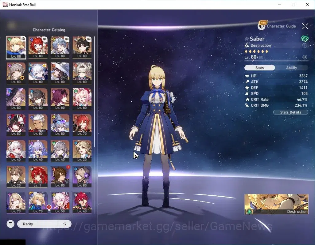 Honkai Star Rail Accounts Asia|TL 70|15 Limited|[Saber E1,Firefly,Archer,Yao image 4