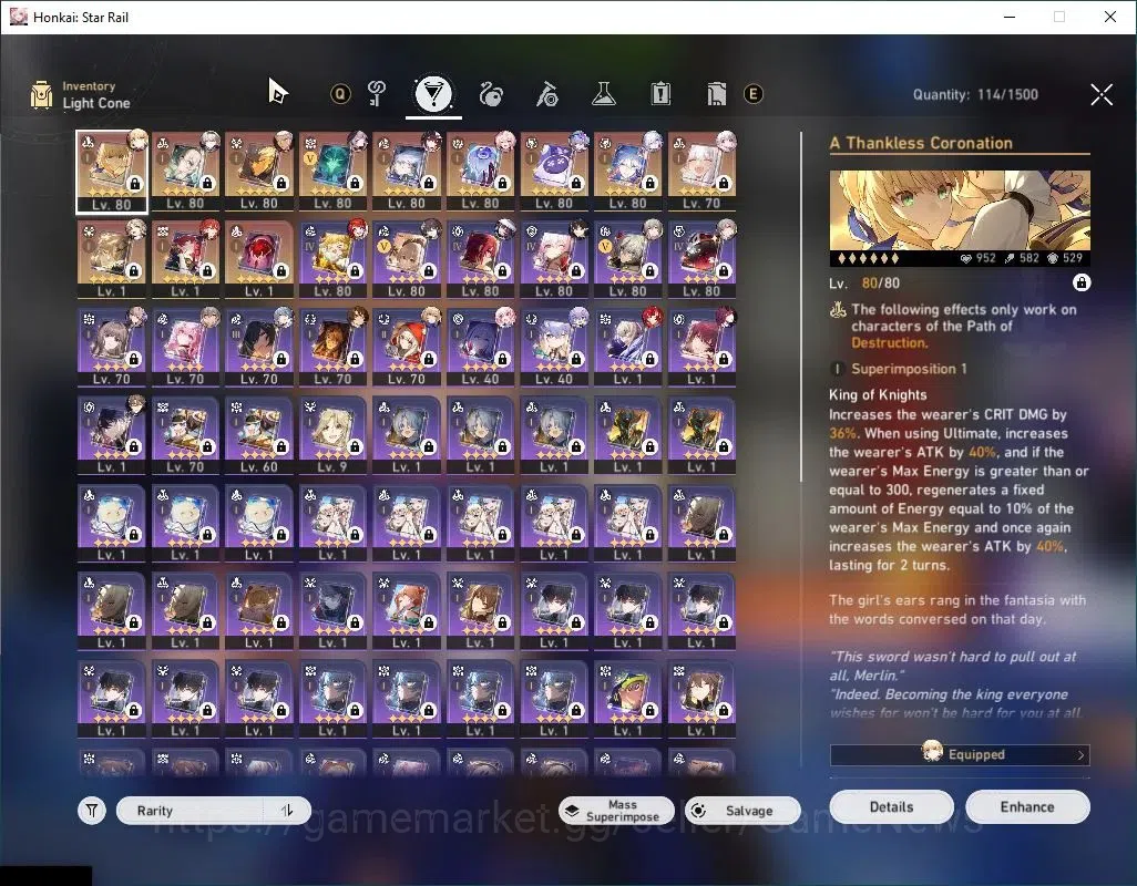 Honkai Star Rail Accounts Asia|TL 70|15 Limited|[Saber E1,Firefly,Archer,Yao image 6