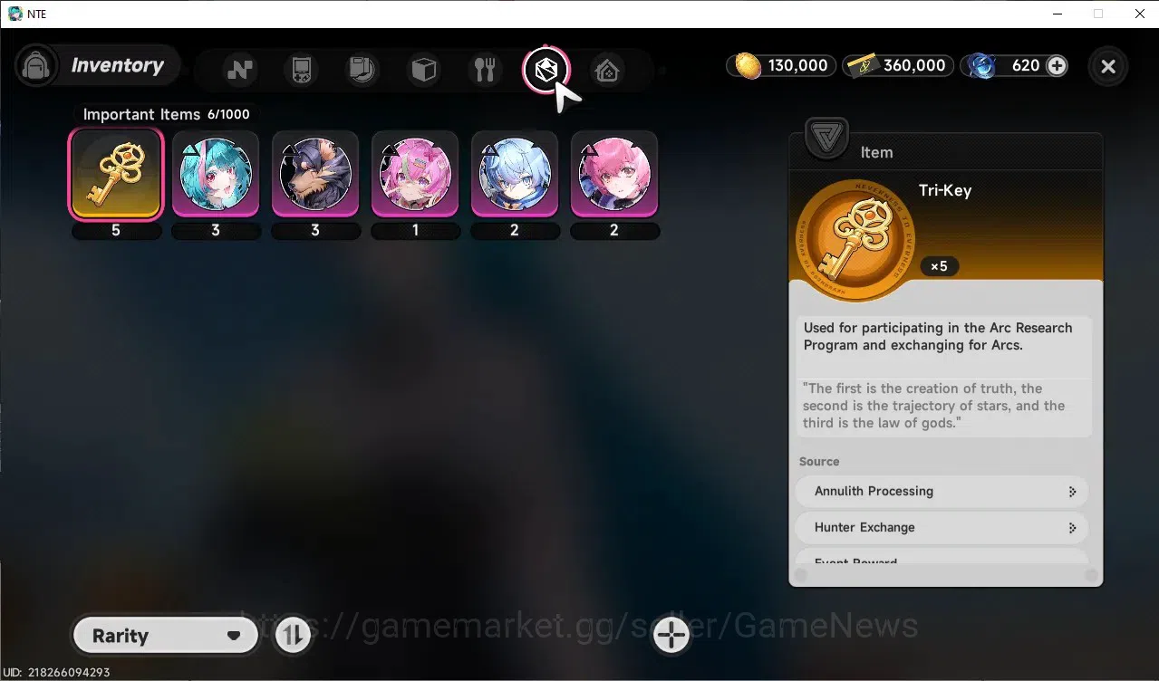 Neverness to Everness Accounts GLOBAL America|HL 3|1 S-Class Hotori|1 S-Class Cha image 11