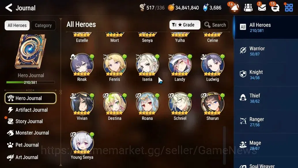 Epic Seven Accounts GLOBAL Unverif|19 ML(NOTOS,LOTScales,BArunka,GRas, image 10
