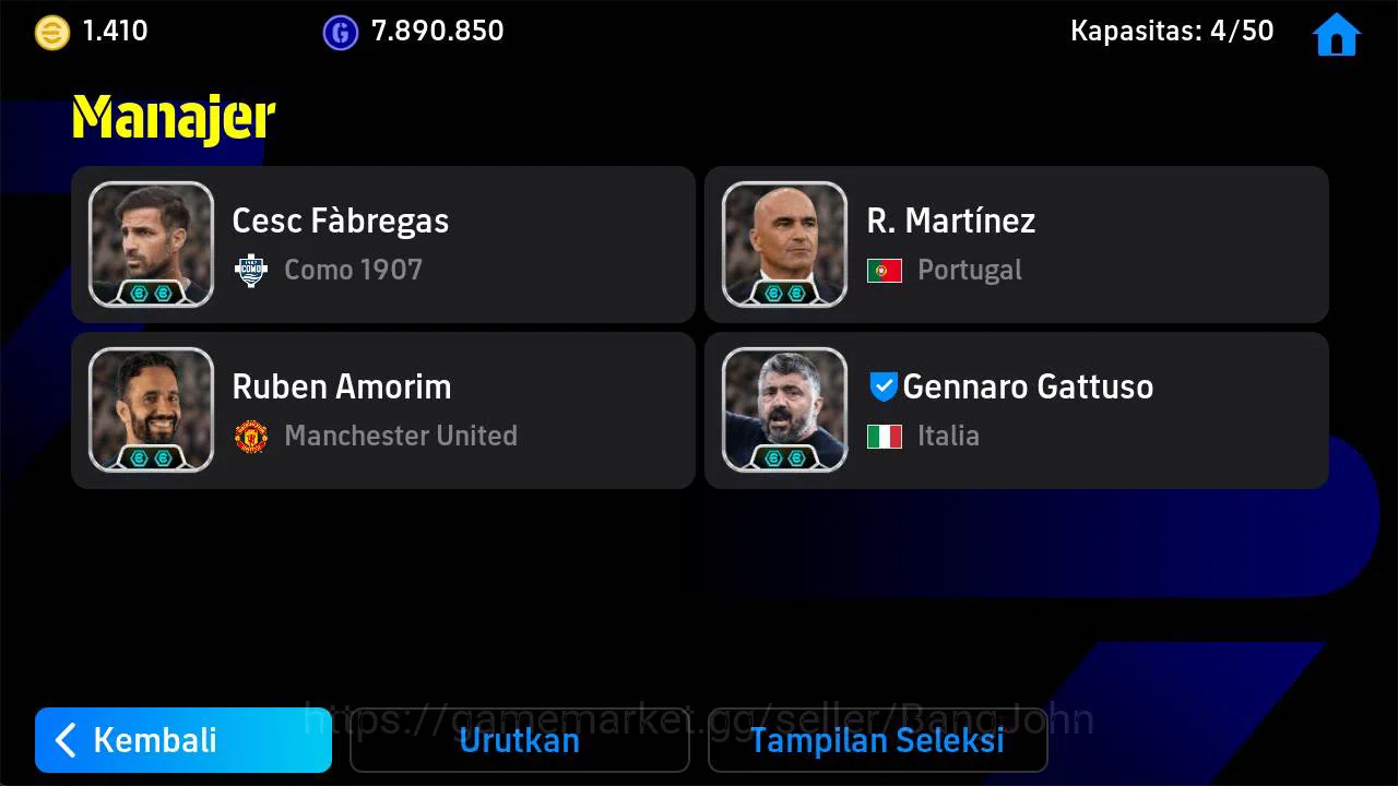 eFootball Accounts Others power 3179 | Chiellini epic, vieri epic, Neymar show, rijkaard epic, atep rizal epic, coin 1410 3
