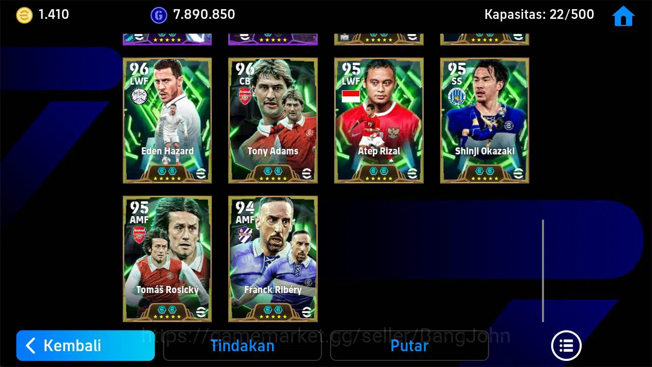 eFootball Accounts Others power 3179 | Chiellini epic, vieri epic, Neymar show, rijkaard epic, atep rizal epic, coin 1410 6