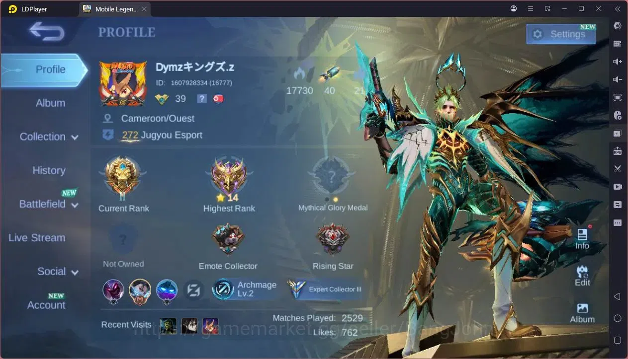 Mobile Legends: Bang Bang Accounts GLOBAL Hero 72 Skin 114|KOF Karina|Prime Granger|M image 10