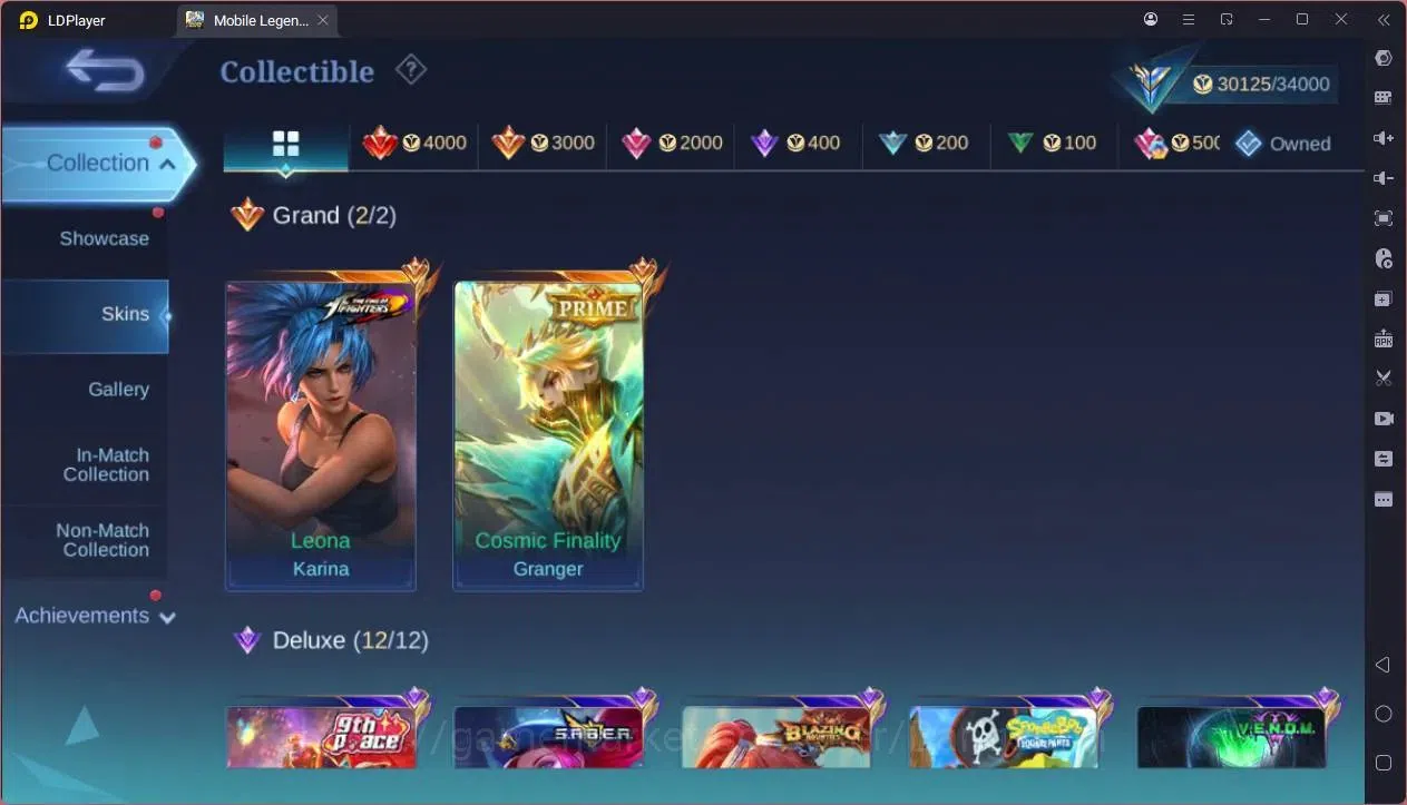 Mobile Legends: Bang Bang Accounts GLOBAL Hero 72 Skin 114|KOF Karina|Prime Granger|M image 4