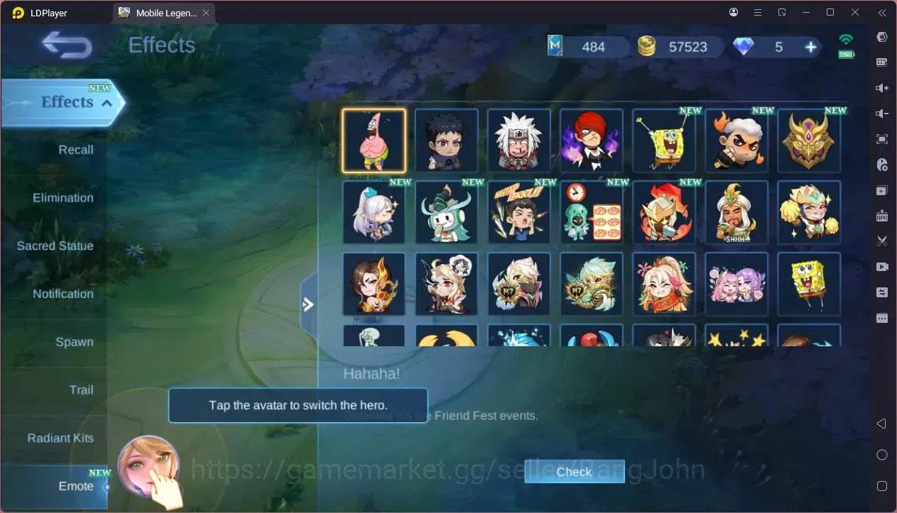 Mobile Legends: Bang Bang Accounts GLOBAL Hero 72 Skin 114|KOF Karina|Prime Granger|M image 5