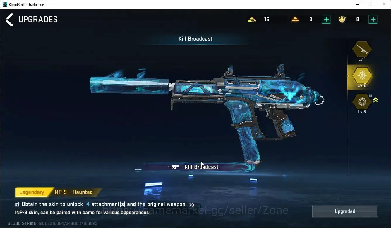 Blood Strike Accounts Others ASIA|2 EVA: SCAR-EVA-08,MCX-EVA-00|1 Limited|1 Ultra|8 Legendary Guns|2 Ultra Strikers|3 12
