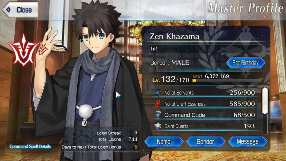 Fate-Grand Order Accounts NA Lv 132 MID GAME|17 SSR Servant(Eres NP2,Huyan NP2,S 1