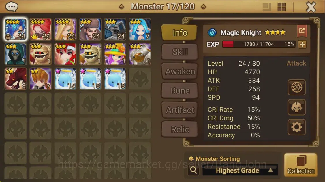 Summoners War: Sky Arena Accounts ASIA | Starter | Level 13 | Ready Gacha | 12-YSS + image 8