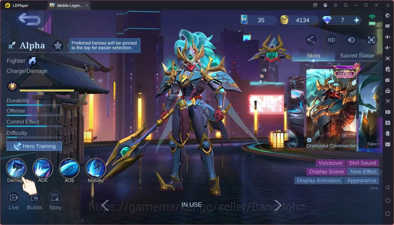 Mobile Legends: Bang Bang Accounts Global|Hero 98|Skin 165|Expert|KOF Karina|Luckybox image 7