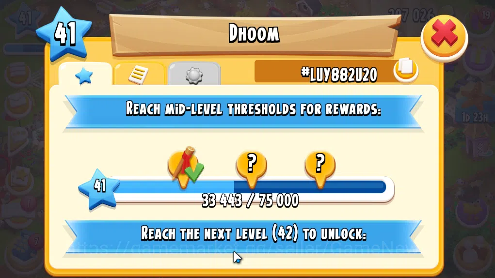 Hay Day Accounts Level 41 | Barn Storage 1100 + Silo Storage 625 | 207k Coins, 22 Diamonds |CN ON|Log Supercell ID|Take 10