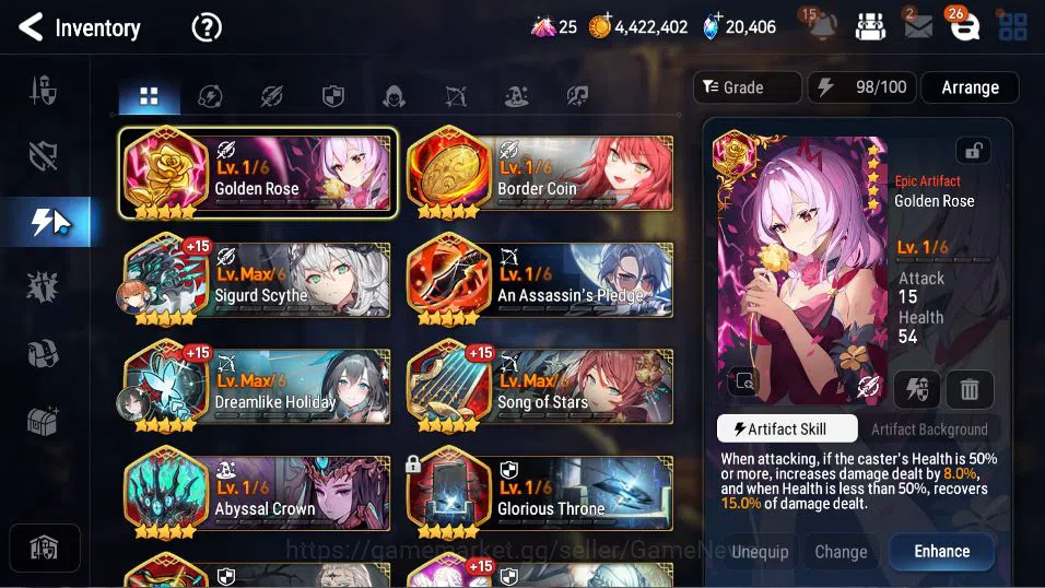 Epic Seven Accounts Global Unverif|20,4K SStone|6 ML (BArunka,E Ilynav image 13