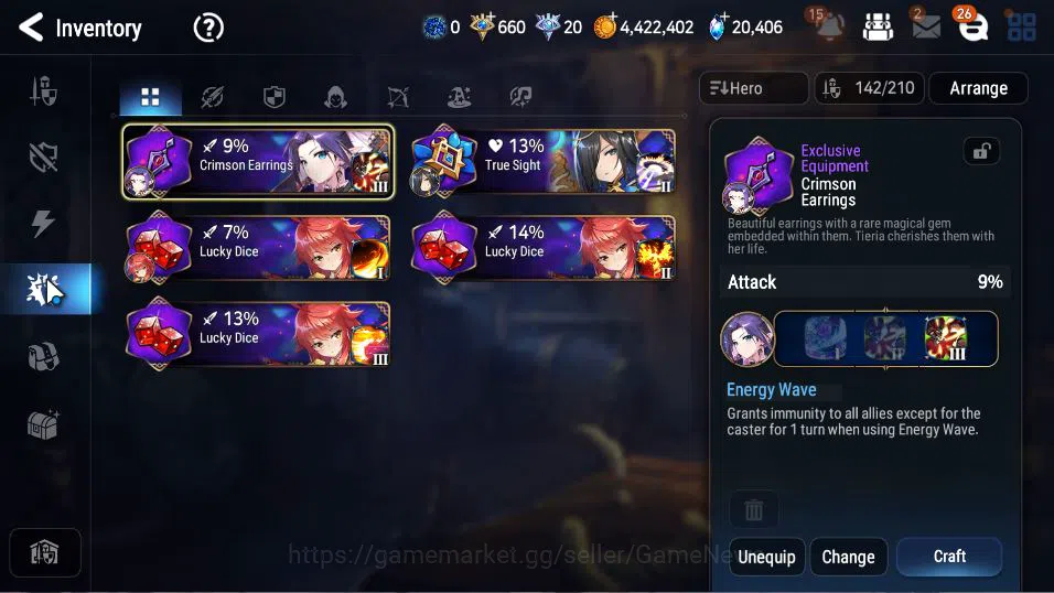 Epic Seven Accounts Global Unverif|20,4K SStone|6 ML (BArunka,E Ilynav image 14