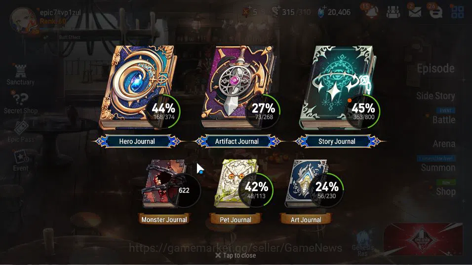 Epic Seven Accounts Global Unverif|20,4K SStone|6 ML (BArunka,E Ilynav image 4