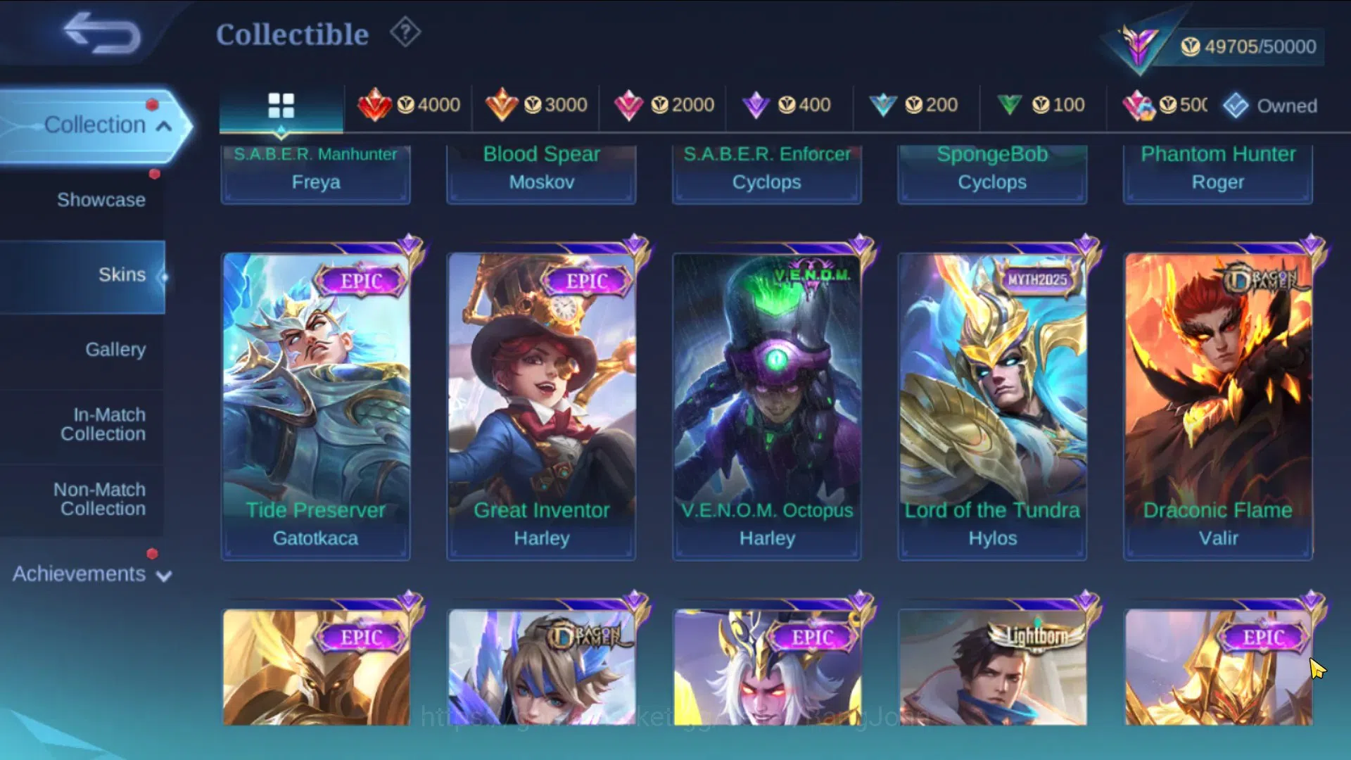 Mobile Legends: Bang Bang Accounts Global|Hero 99 Skin 207|Renowned|Collector Natalia image 4