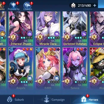 Mobile Legends: Adventure Accounts Global 706xx|Lv.165|182M Power|Camp 66-2|Vip 10|31 Awakening|4 Epic|Check SS MLA183B