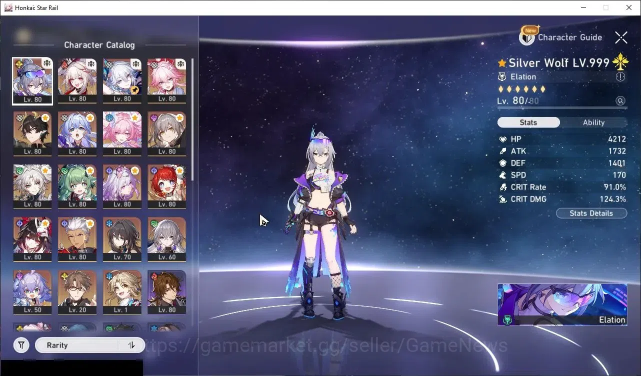 Honkai Star Rail Accounts Others Asia|TL 69|3 PremTeam|14 Limited (Castorice,Evanescia,SW999,Feixiao)+Sign 1
