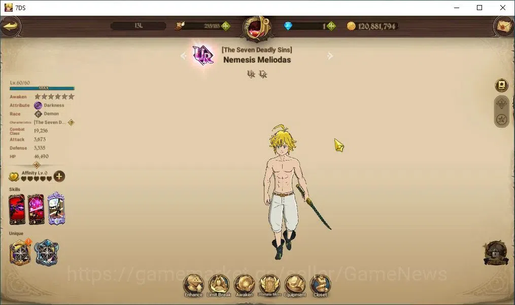 The Seven Deadly Sins: Grand Cross Accounts Endgame Global|1,7M CC|2 LR+6 UR+Colab 16