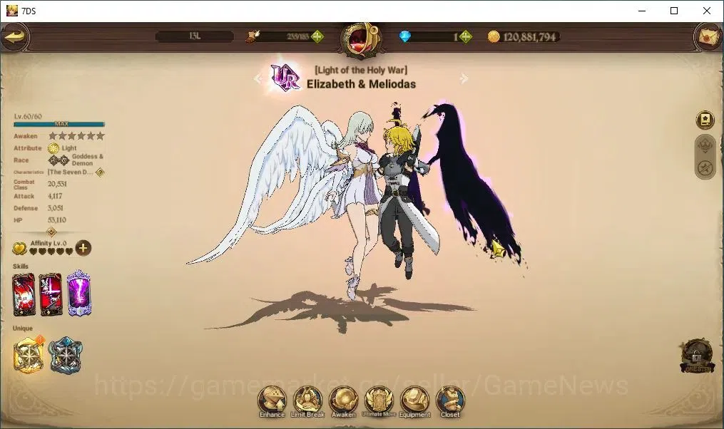 The Seven Deadly Sins: Grand Cross Accounts Endgame Global|1,7M CC|2 LR+6 UR+Colab 20