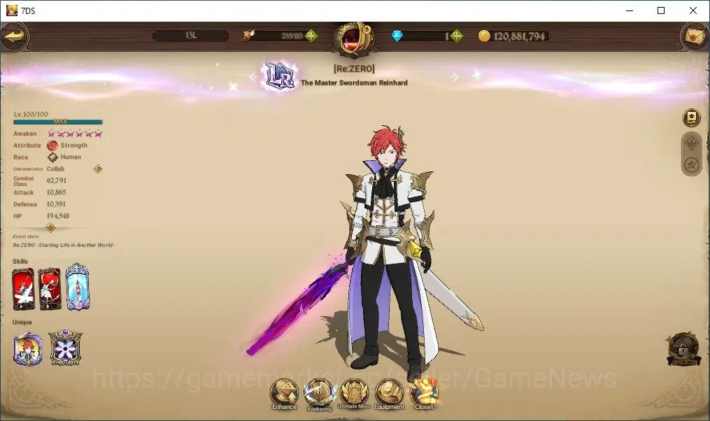 The Seven Deadly Sins: Grand Cross Accounts Endgame Global|1,7M CC|2 LR+6 UR+Colab 7