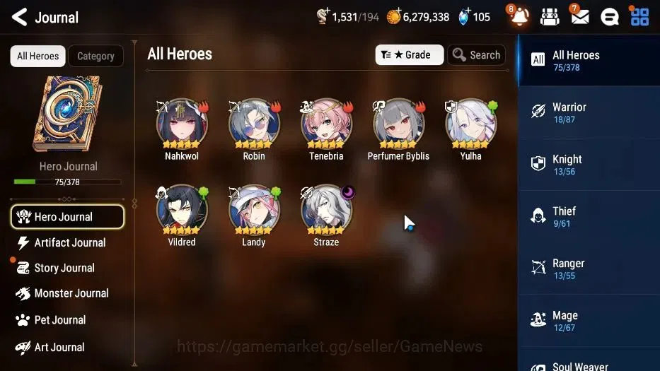 Epic Seven Accounts GLOBAL Unverif|New Era|1 ML(Straze)+P Byblis,Nahkw image 6