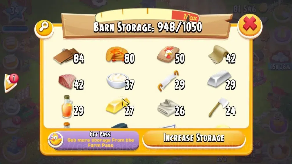 Hay Day Accounts Lvl 34 | Silo Storage 525 + Barn Storage 1050 | La image 11