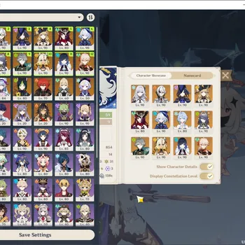 Genshin Impact Accounts End Game Asia|AR 59|Premium Team Arlech|12 Limited