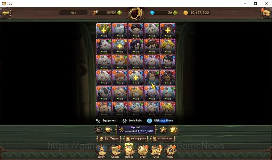The Seven Deadly Sins: Grand Cross Accounts Global|1,2M CC|Chapter 4| 1 LR+4 UR | Helbram, Mer image 4