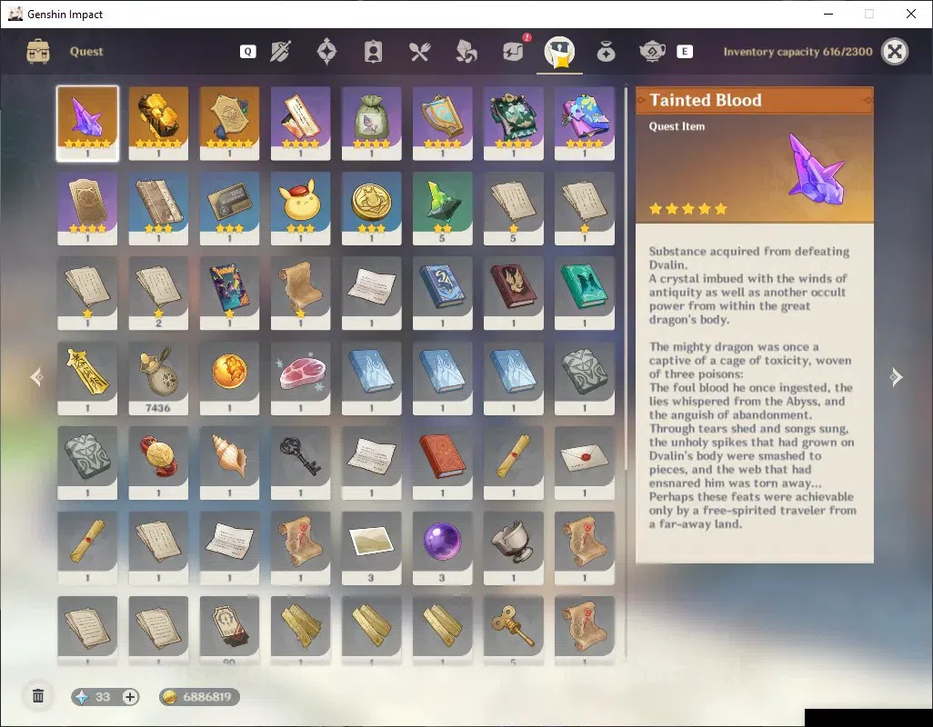 Genshin Impact Accounts Others ASIA|AR 55|3 Limited+3 (5*Weapon)|(Escoffier,Skrik)Sign,Chasca|Standart 9
