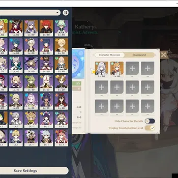 Genshin Impact Accounts Others ASIA|AR 55|3 Limited+3 (5*Weapon)|(Escoffier,Skrik)Sign,Chasca|Standart