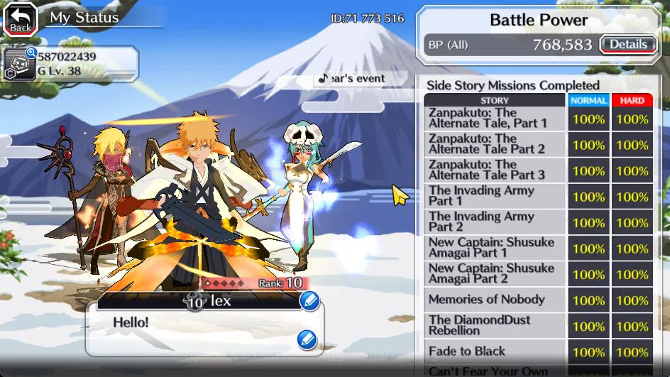 Bleach: Brave Souls Accounts [GLOBAL]50K Orb|Ichigo 10th Anniv,Halibel Cacao,Ne image 4