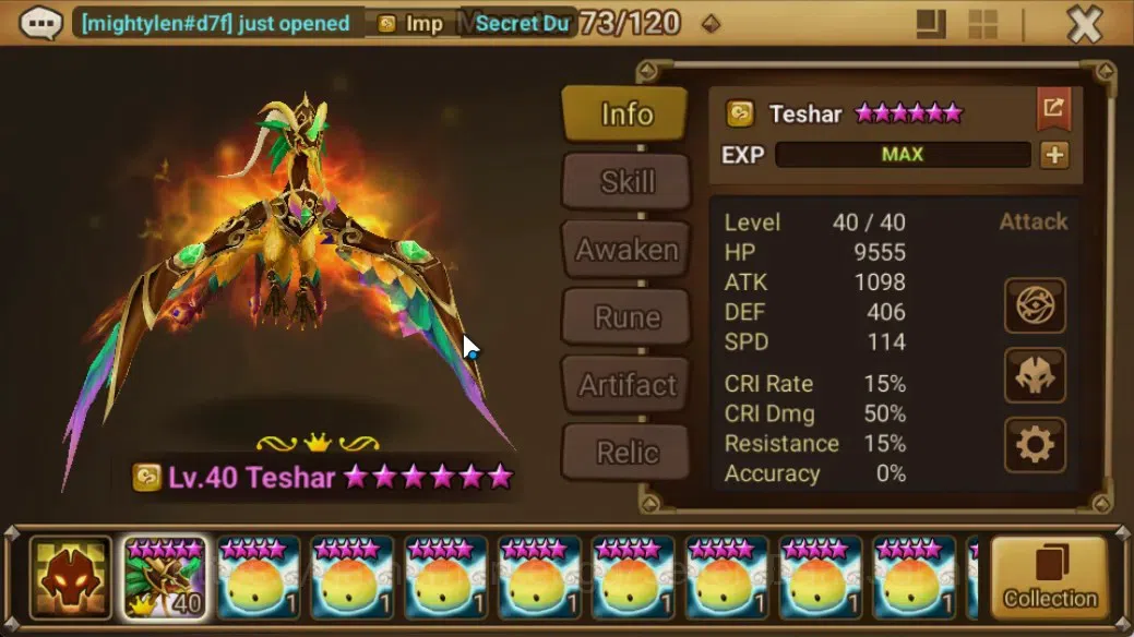Summoners War: Sky Arena Accounts GLOBAL | NB 5 TESHAR,Starter Gacha 115 12Y+160 11Y image 4