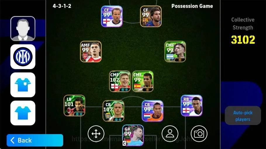 eFootball Accounts Legends & Iconic Players Mobile|PW 3102|Fabio Cannavaro Epic,Steven Gerrard Epic|2026|Check SS EFB2315B 1