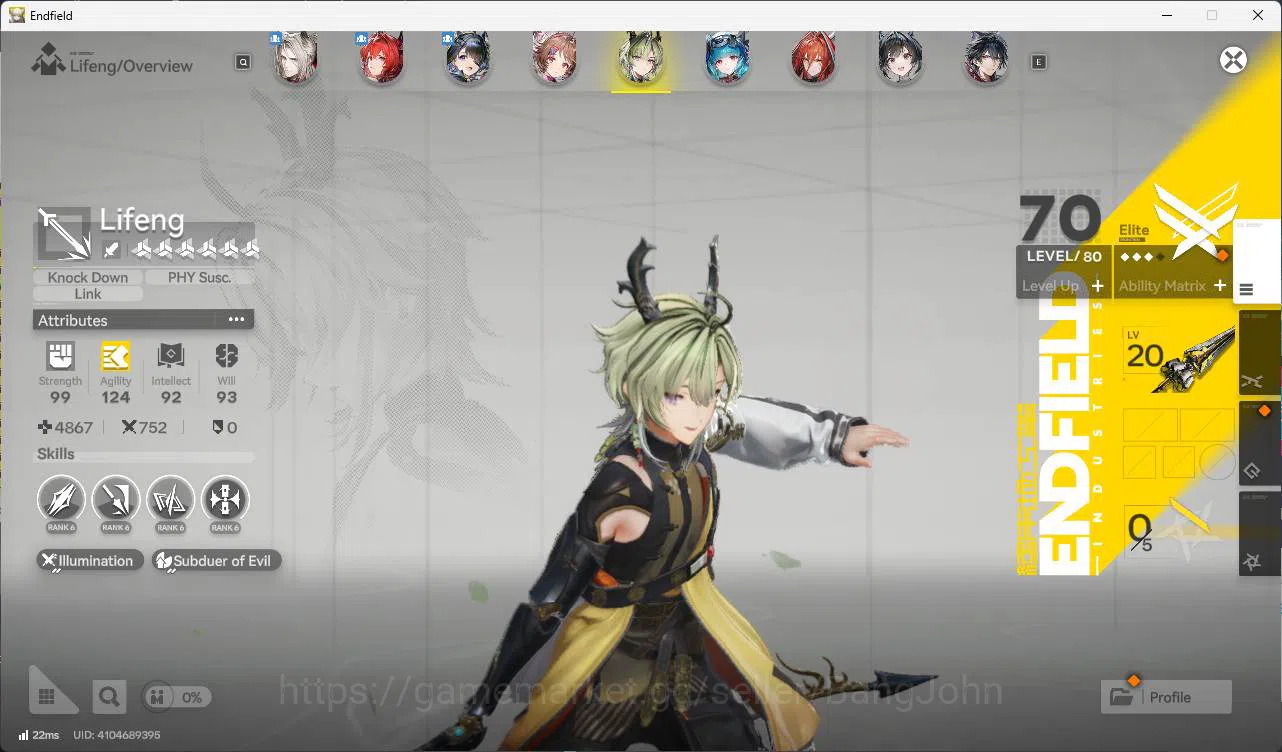 Arknights: Endfield Accounts ASIA | lv 50++ | pogra, laevatain, tang tang, Arde image 10