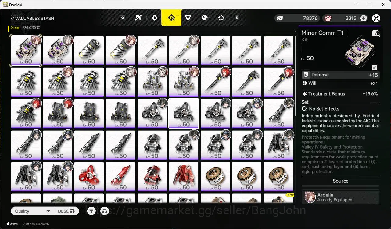 Arknights: Endfield Accounts ASIA | lv 50++ | pogra, laevatain, tang tang, Arde image 15