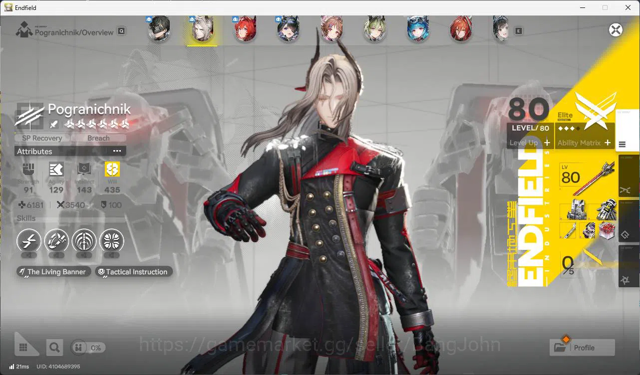 Arknights: Endfield Accounts ASIA | lv 50++ | pogra, laevatain, tang tang, Arde image 6