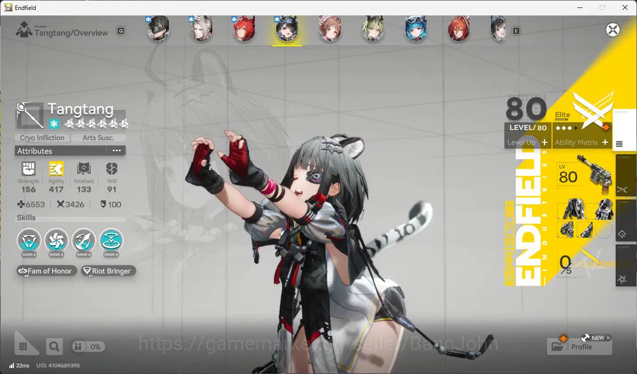 Arknights: Endfield Accounts ASIA | lv 50++ | pogra, laevatain, tang tang, Arde image 8
