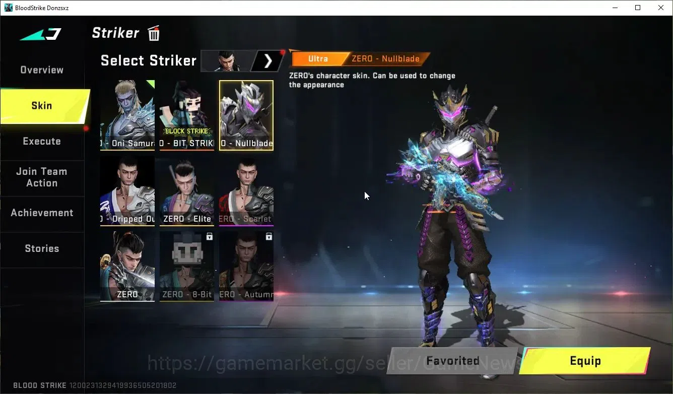 Blood Strike Accounts ASIA|Collab 7DS[Karl98,QBZ95]+11 ULTRA[Zero-Null,R image 3