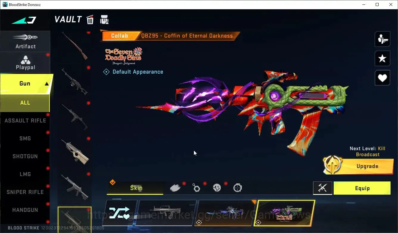 Blood Strike Accounts ASIA|Collab 7DS[Karl98,QBZ95]+11 ULTRA[Zero-Null,R image 9