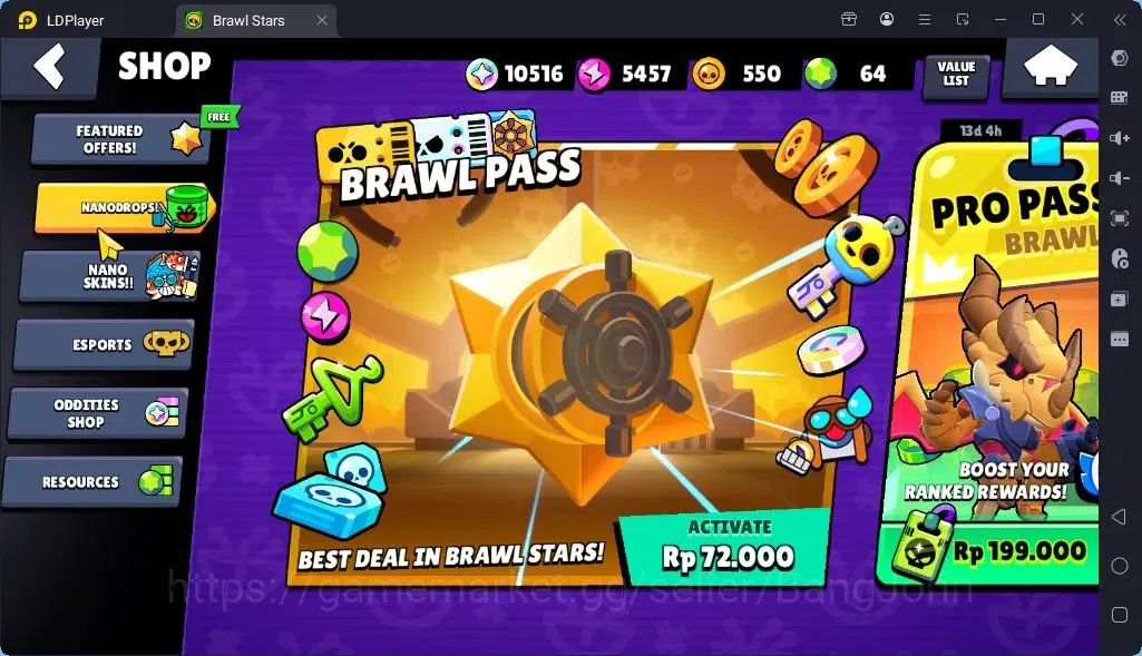 Brawl Stars Accounts Global |Trophy 1905 | Brawler3 Max with Supercharge |Skins 1 Legendary 2 Mythic,6 Epic|Bling 14