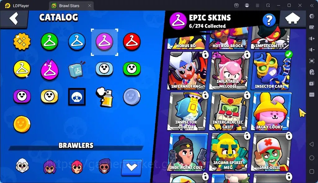 Brawl Stars Accounts Global |Trophy 1905 | Brawler3 Max with Supercharge |Skins 1 Legendary 2 Mythic,6 Epic|Bling 7