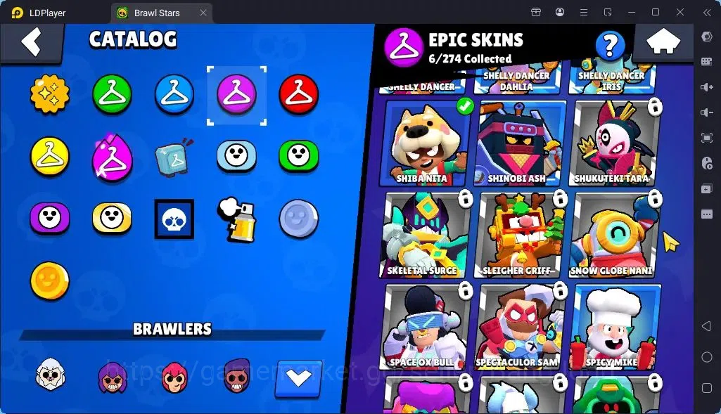Brawl Stars Accounts Global |Trophy 1905 | Brawler3 Max with Supercharge |Skins 1 Legendary 2 Mythic,6 Epic|Bling 9