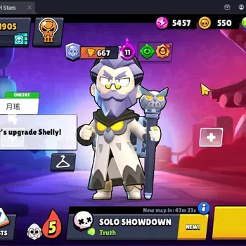 Brawl Stars Accounts Global |Trophy 1905 | Brawler3 Max with Supercharge |Skins 1 Legendary 2 Mythic,6 Epic|Bling