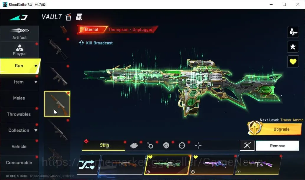 Blood Strike Accounts Collab Skin ASIA|5 ETERNAL Thompson Unplugged Lv2,Emma Royal,Zero Oda,etc|Meele Ultra Shuriken 1